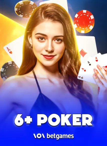 ปกโต๊ะ 6+ Poker ค่าย BetGames.tv