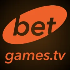 โลโก้ BetGames.tv ตัวอักษรสีส้ม