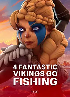ปกเกมสล็อต 4 Fantastic Vikings Go Fishing